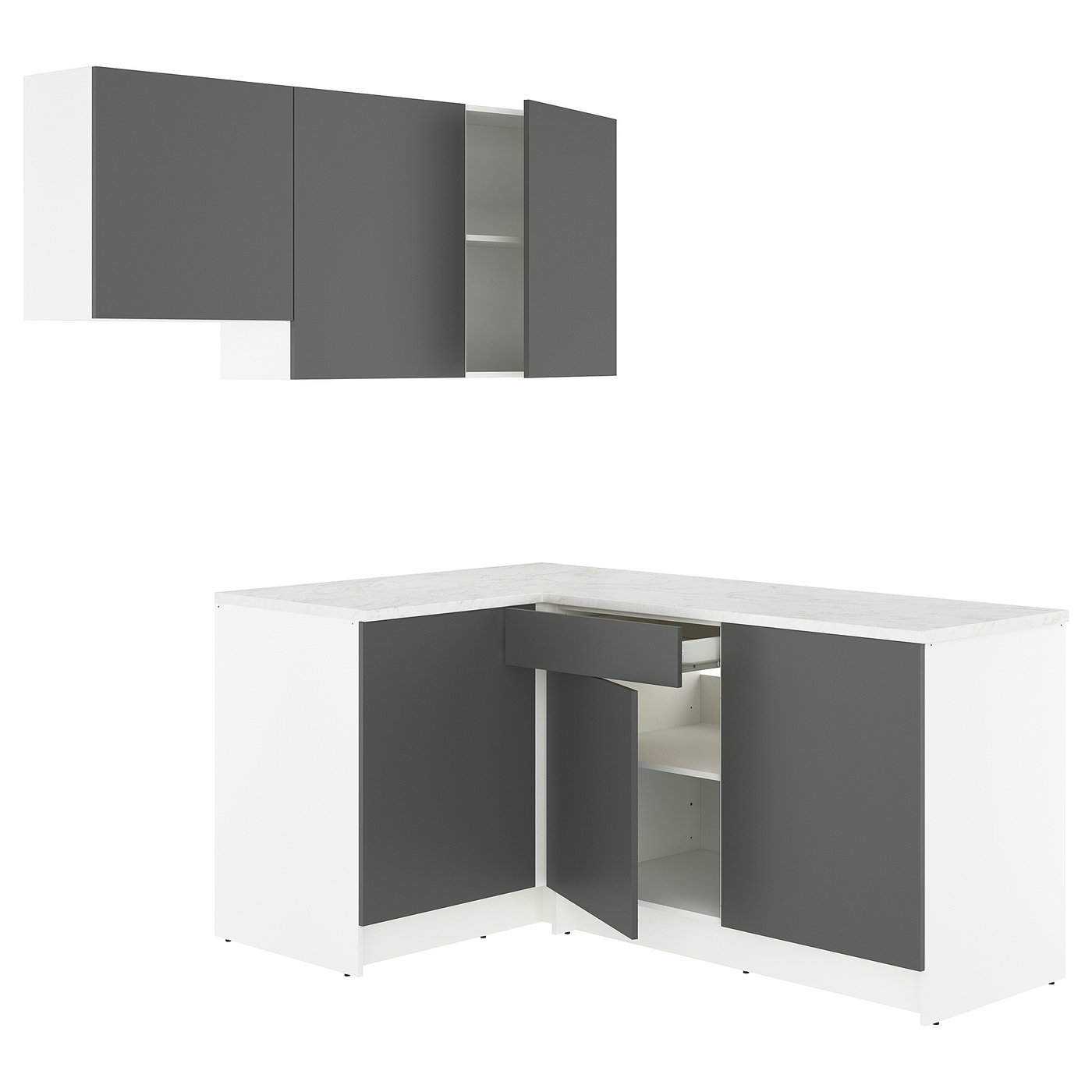 KNOXHULT Corner kitchen - dark grey