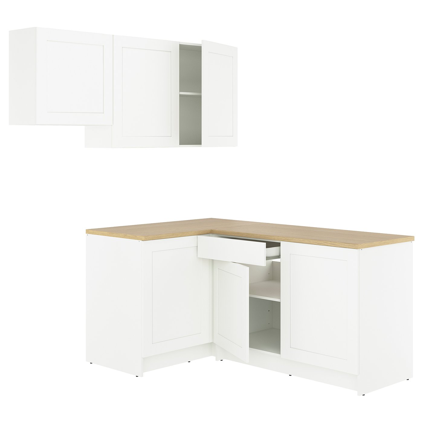 KNOXHULT Corner kitchen - white frame