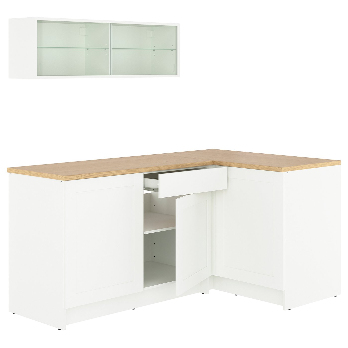 KNOXHULT Corner kitchen - white frame