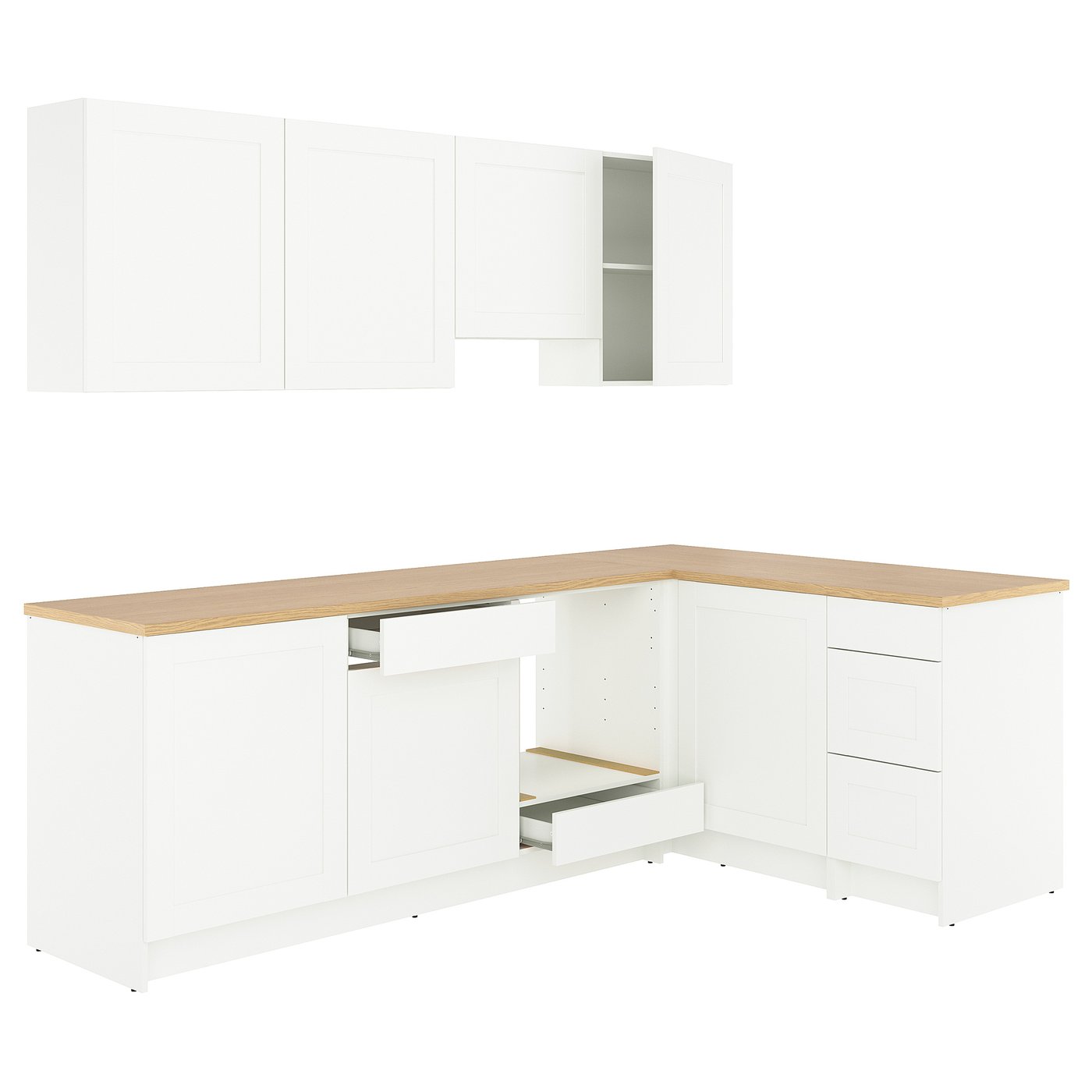 KNOXHULT Corner kitchen - white frame