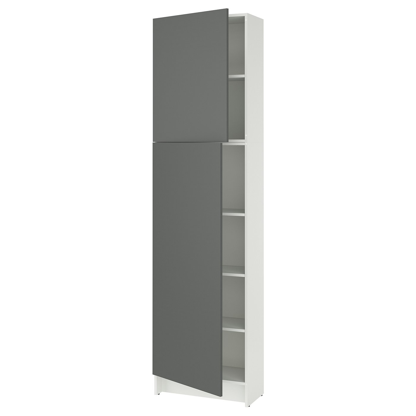 KNOXHULT High cabinet with doors - dark grey 60x31x228 cm