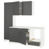 KNOXHULT Kitchen, dark grey, 240x61x220 cm