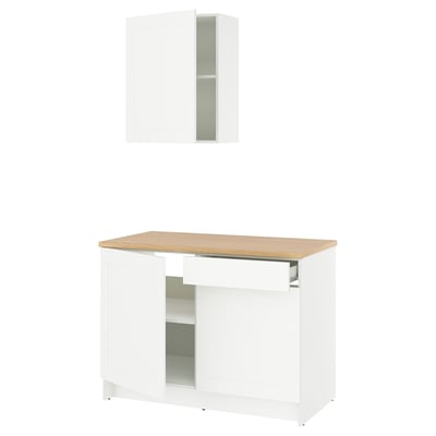 KNOXHULT Kitchen, white frame, 120x61x220 cm