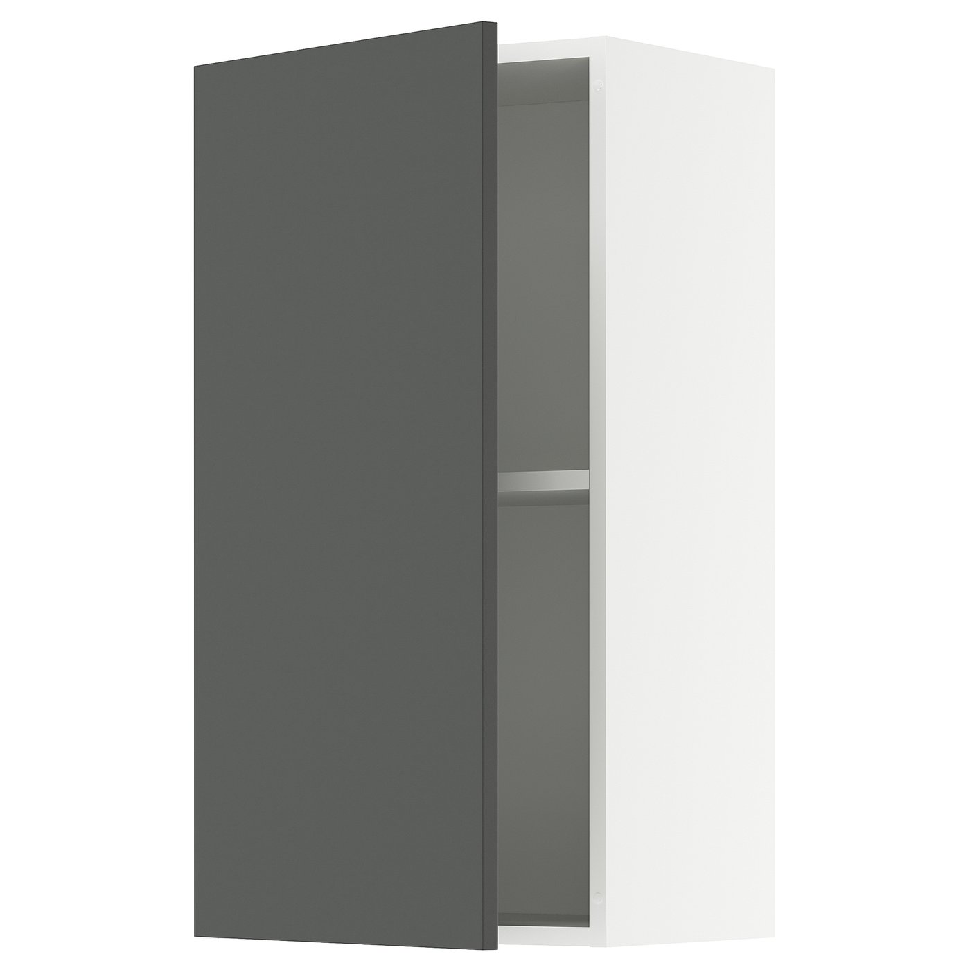 KNOXHULT Wall cabinet with door - dark grey 40x75 cm
