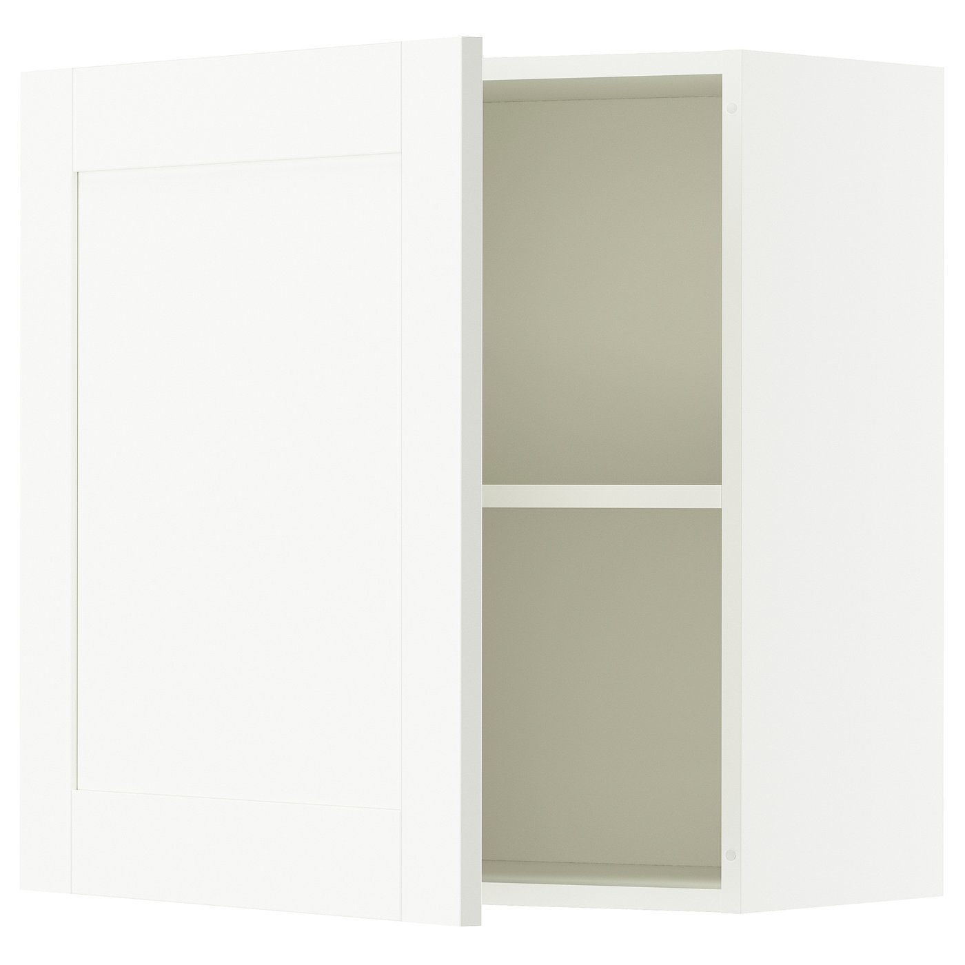 KNOXHULT Wall cabinet with door - white frame 60x60 cm