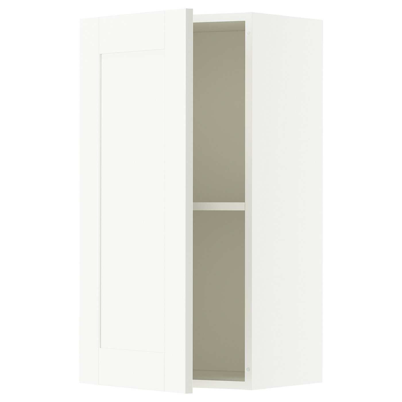 KNOXHULT Wall cabinet with door - white frame 40x75 cm