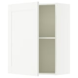 KNOXHULT Wall cabinet with door, white frame, 60x75 cm