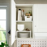 KNOXHULT Wall cabinet with door, white frame, 40x75 cm