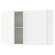 KNOXHULT Wall cabinet with doors, white frame, 120x75 cm