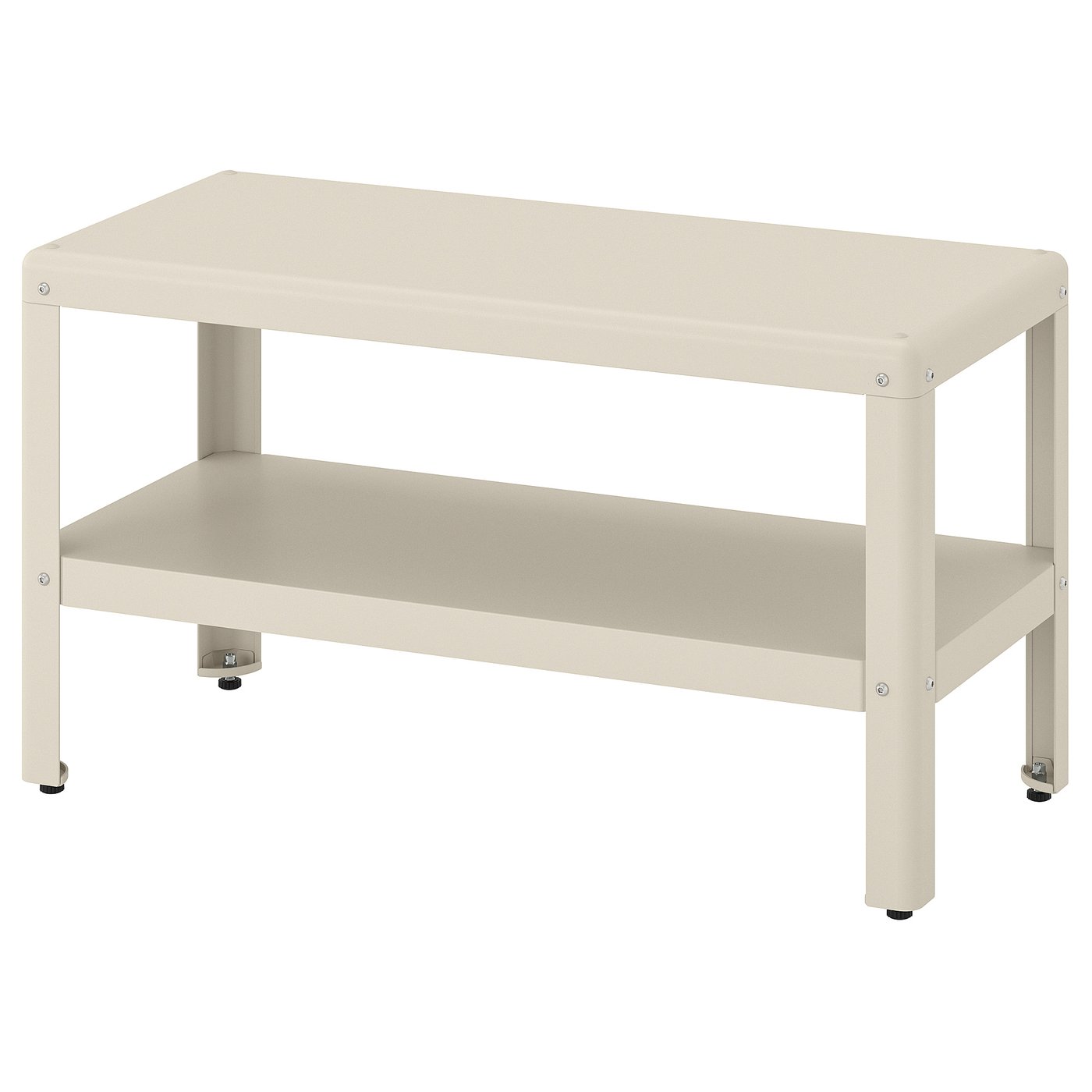 KOLBJÖRN Shelving unit - beige outdoor/indoor 80x45 cm