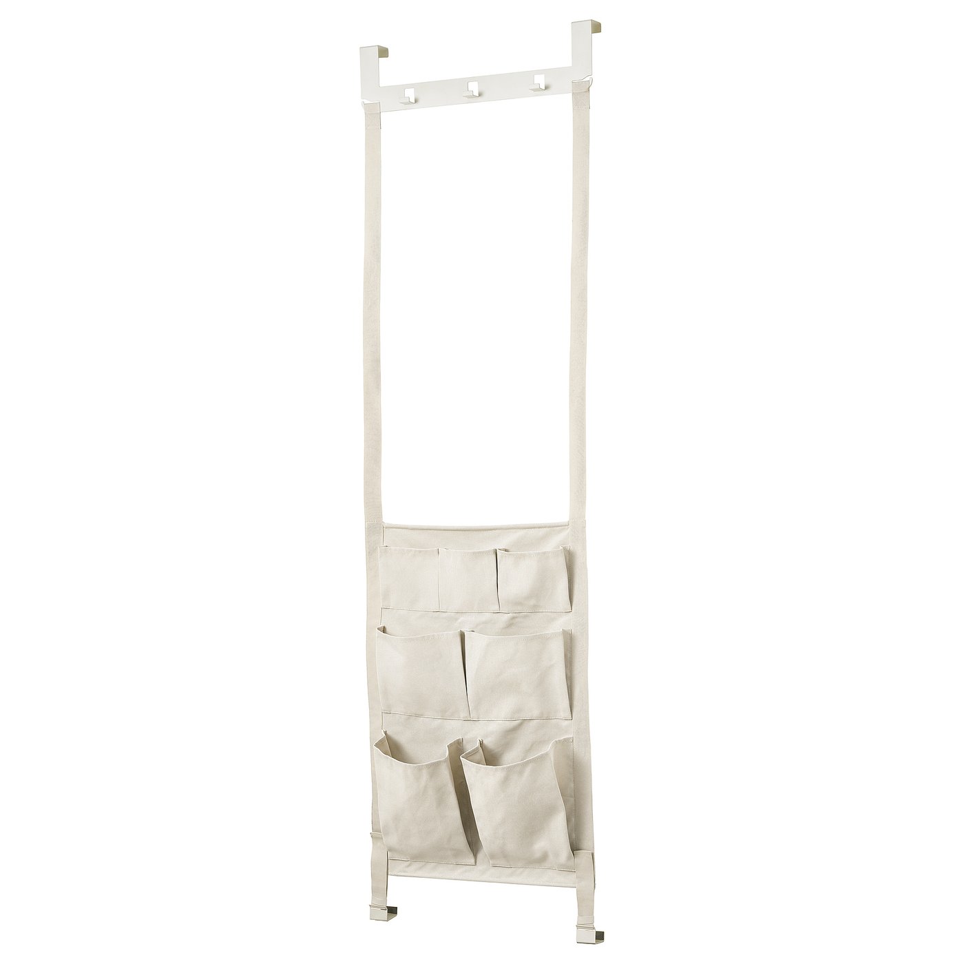 KOMPISHÄNG Hanger for door - beige 55 cm
