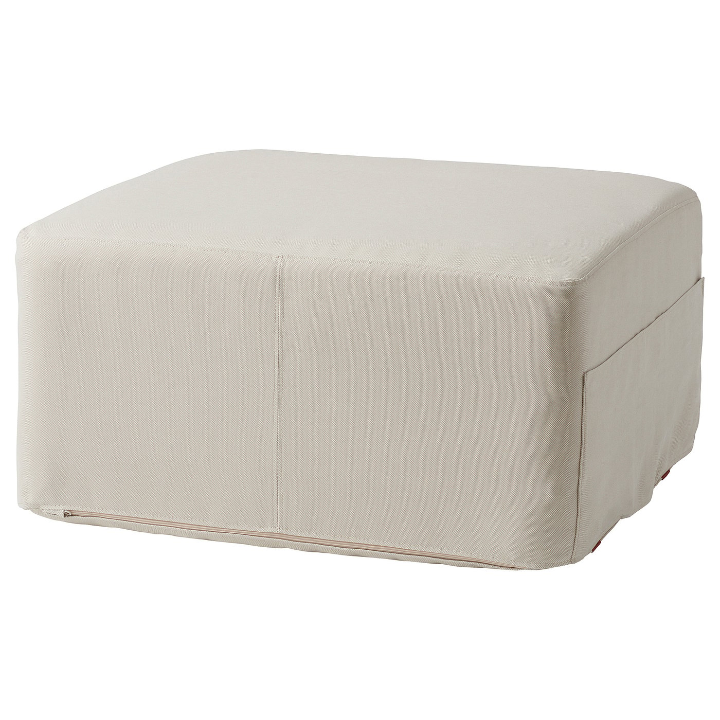 KOMPISHÄNG Mattress/pouffe - beige/red 80x200 cm