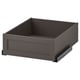 KOMPLEMENT Drawer with framed front, dark grey, 50x58 cm