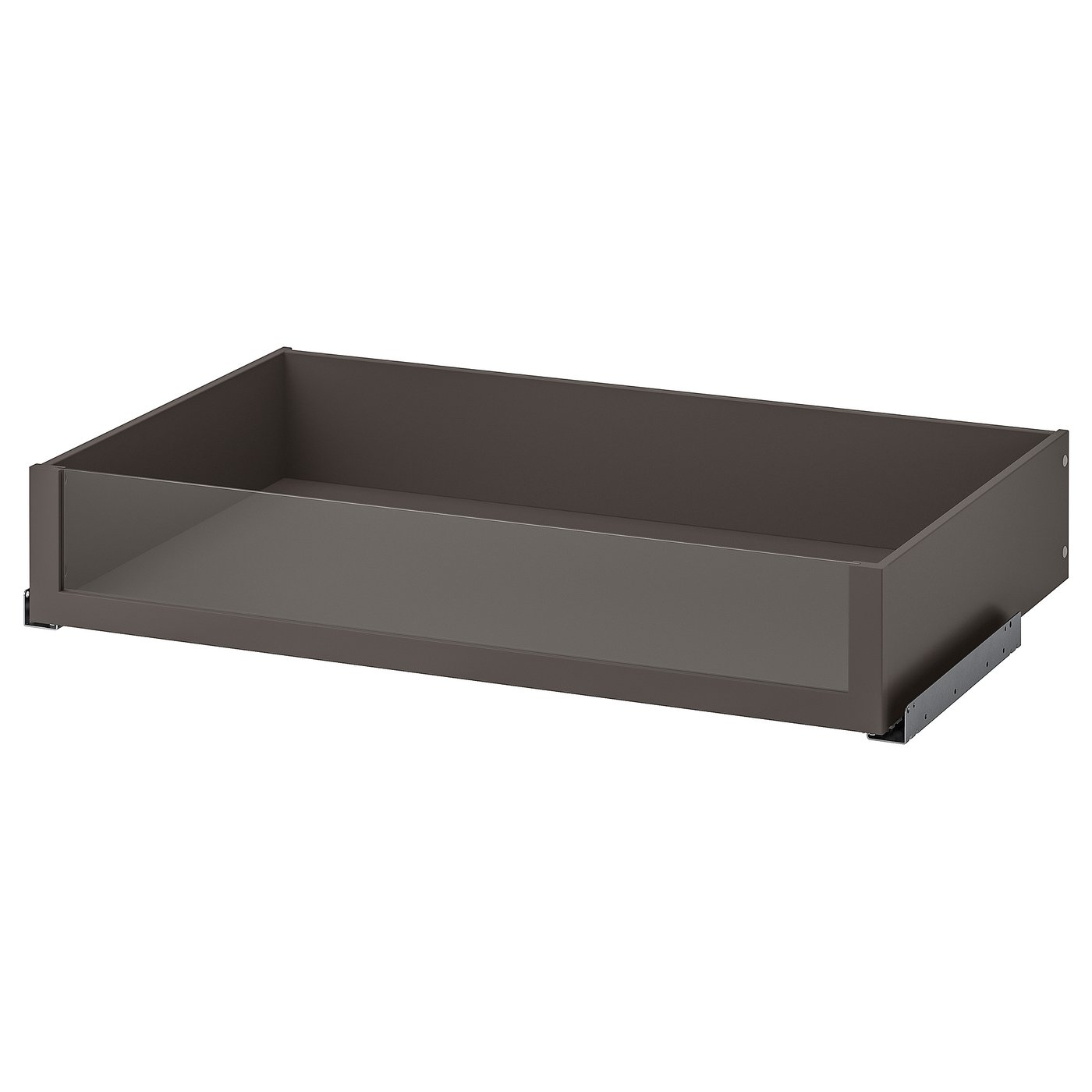 KOMPLEMENT Drawer with glass front - dark grey 100x58 cm