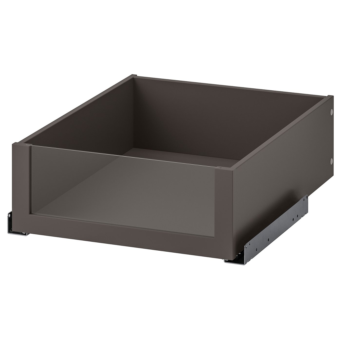 KOMPLEMENT Drawer with glass front - dark grey 50x58 cm