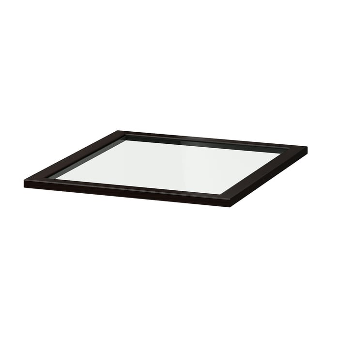 KOMPLEMENT Glass shelf, blackbrown, 50x58 cm IKEA
