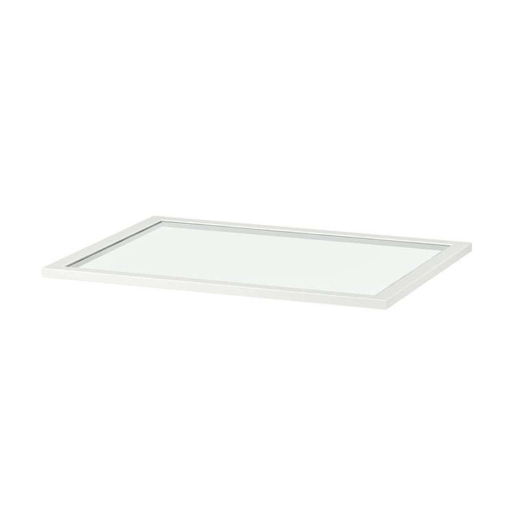 KOMPLEMENT Glass shelf, white, 75x58 cm IKEA