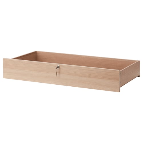KOMPLEMENT Lockable drawer, white stained oak effect, 100x58 cm IKEA