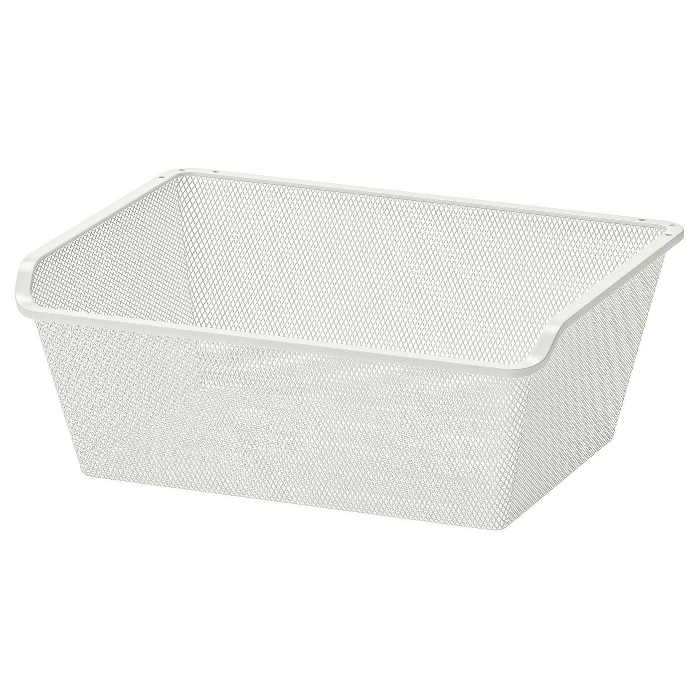 KOMPLEMENT Mesh basket - white 50x35 cm