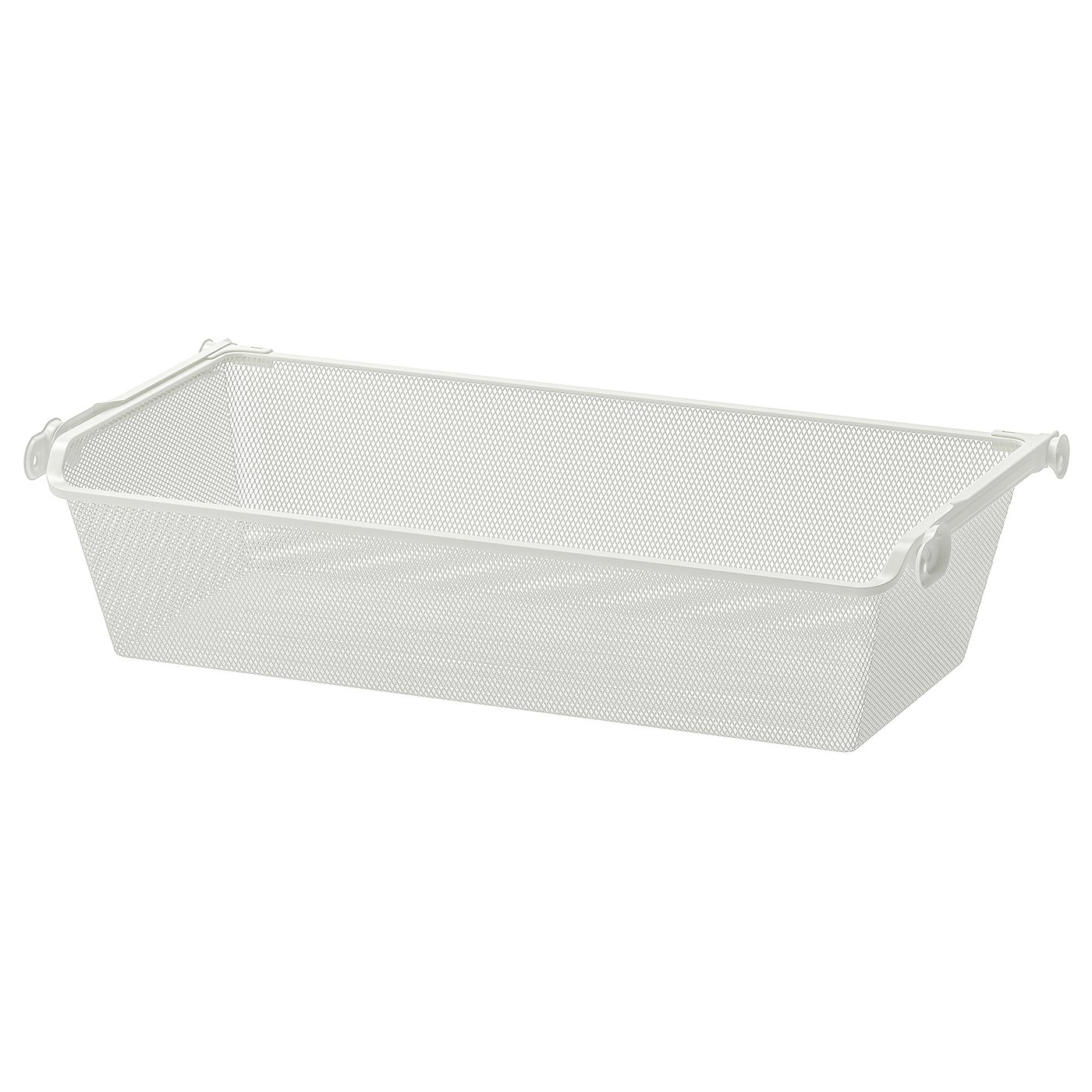 KOMPLEMENT Mesh basket with pull-out rail - white 75x35 cm