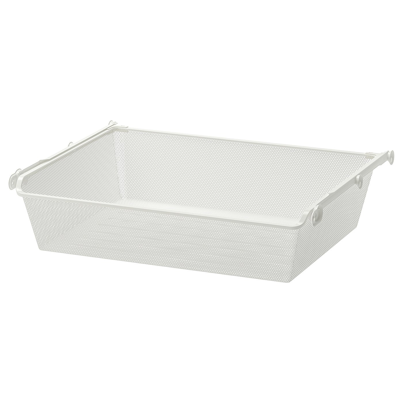 KOMPLEMENT Mesh basket with pull-out rail - white 75x58 cm