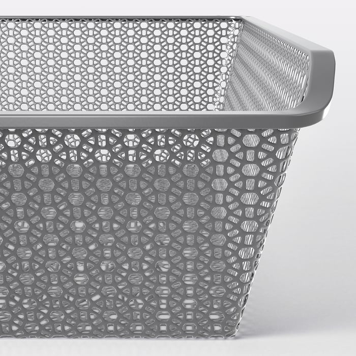 KOMPLEMENT metal basket with pullout rail, dark grey, 75x58 cm IKEA