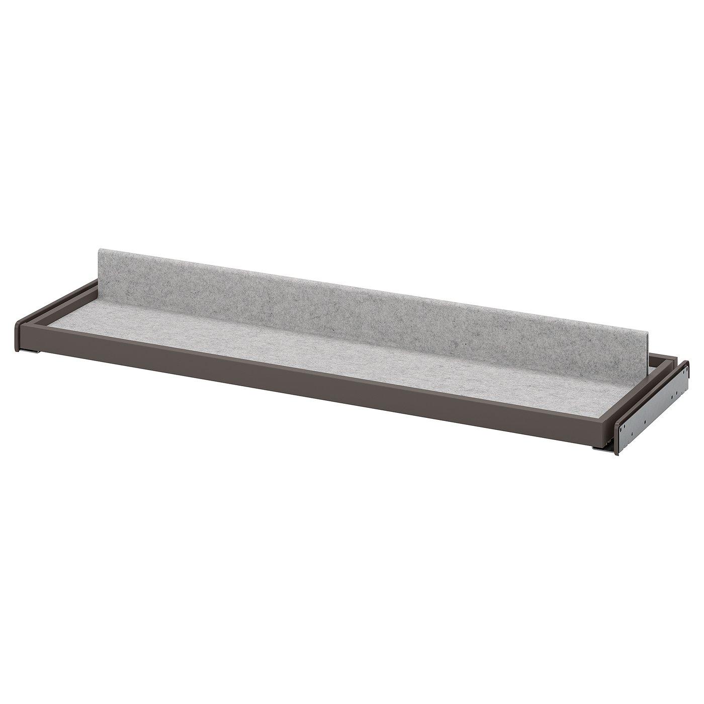 KOMPLEMENT Pull-out tray with shoe insert - dark grey/light grey 100x35 cm