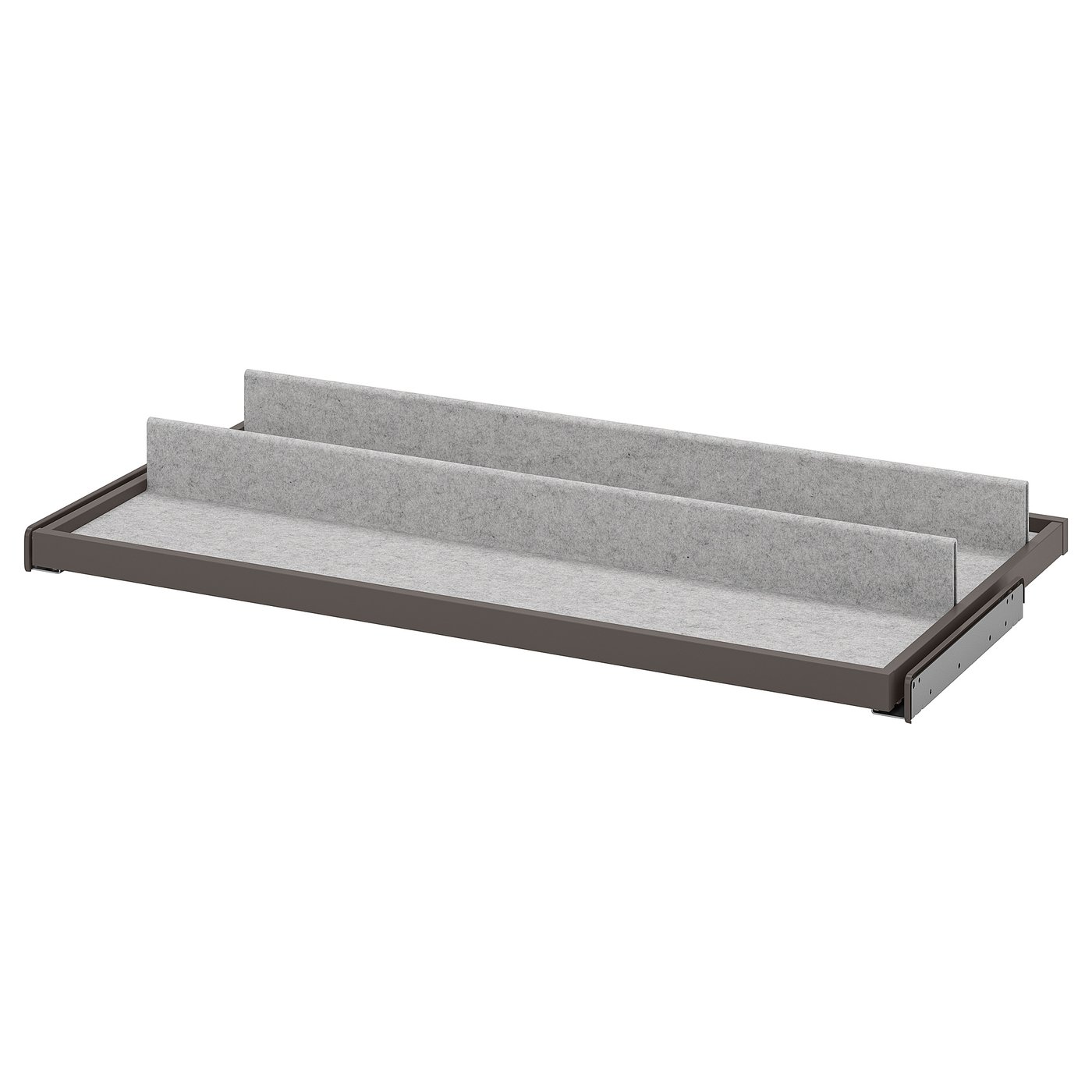 KOMPLEMENT Pull-out tray with shoe insert - dark grey/light grey 100x58 cm