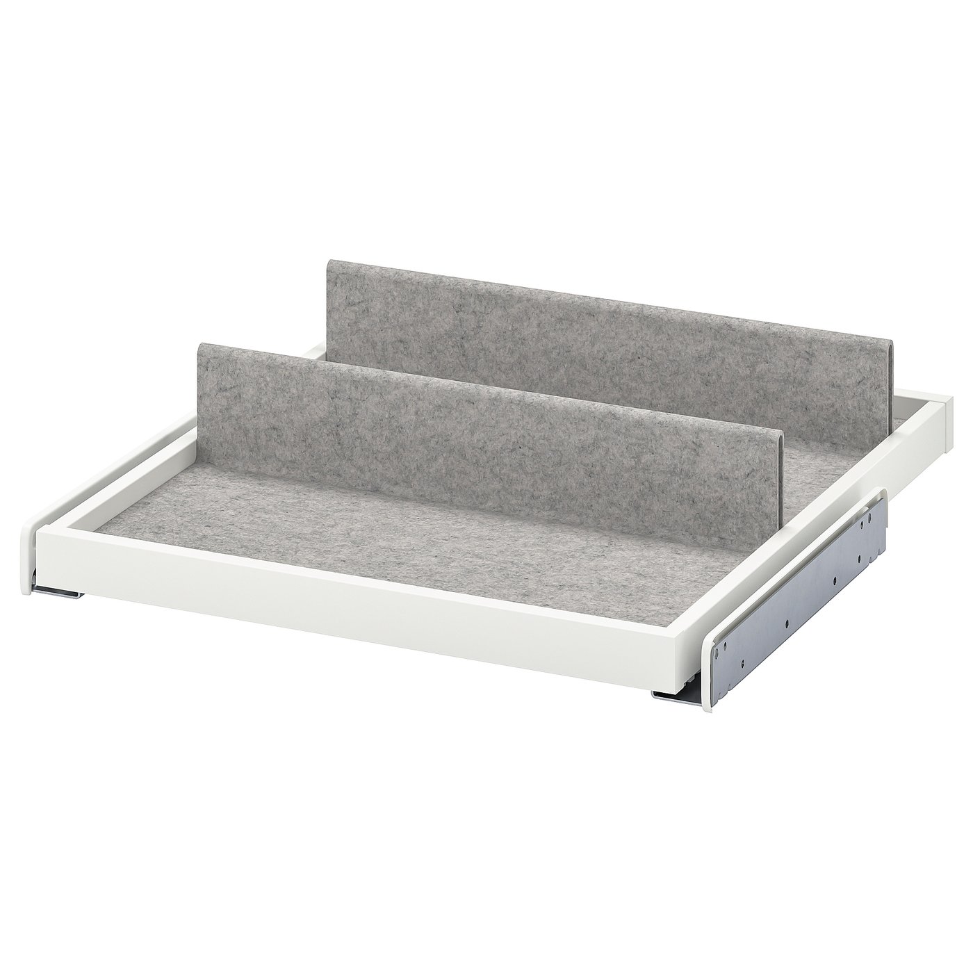 KOMPLEMENT Pull-out tray with shoe insert - white/light grey 50x58 cm