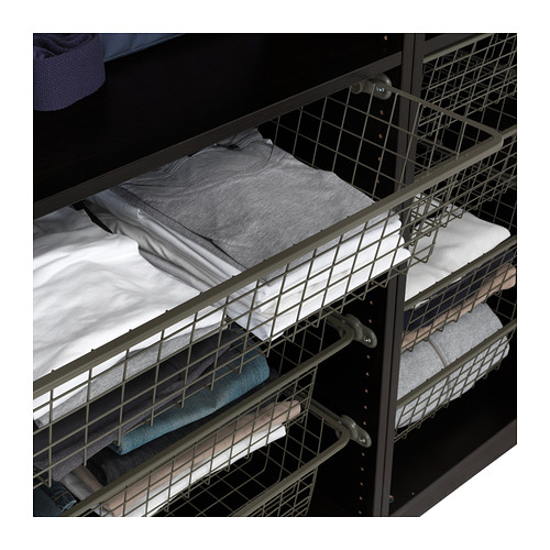 KOMPLEMENT Wire basket with pullout rail 75x58 cm IKEA