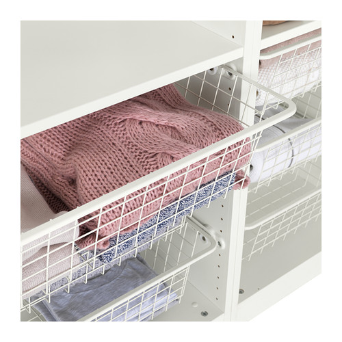KOMPLEMENT Wire basket with pullout rail 100x35 cm IKEA