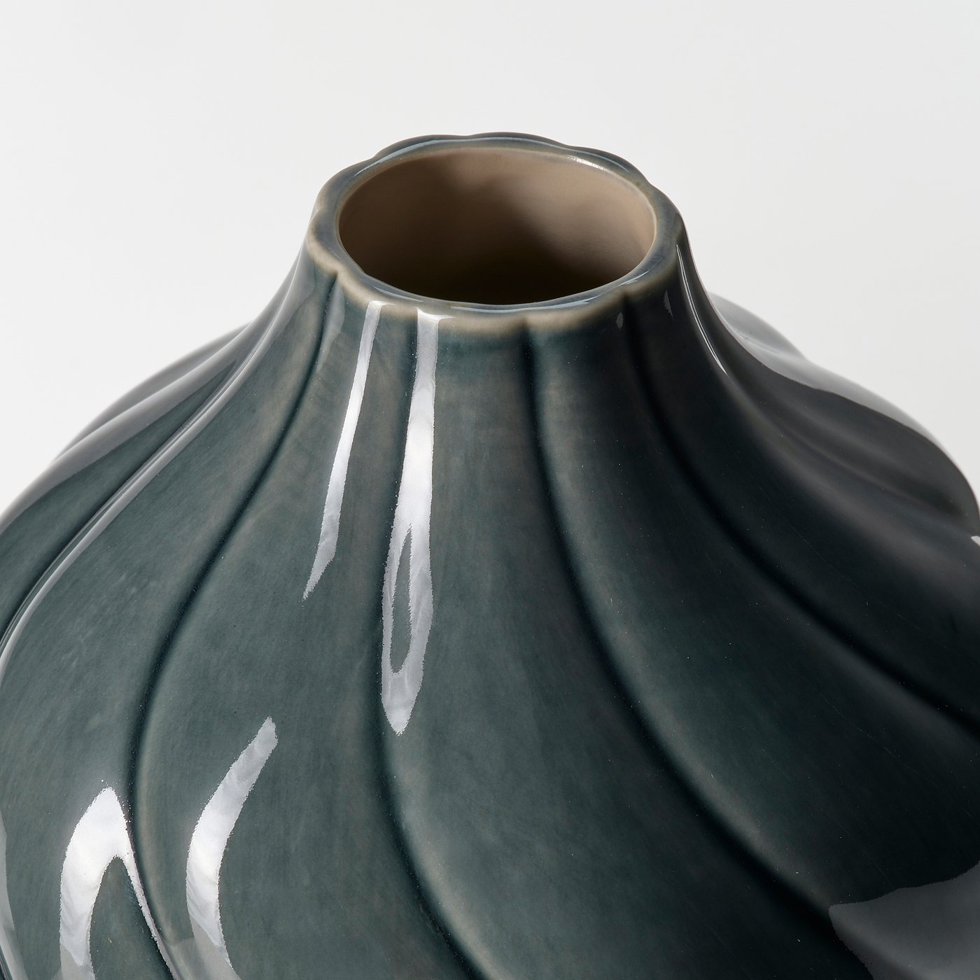 KORNSPARV Vase - grey-blue 22 cm