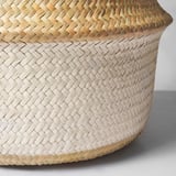 KRALLIG Basket, sedge natural/white, 25 cm
