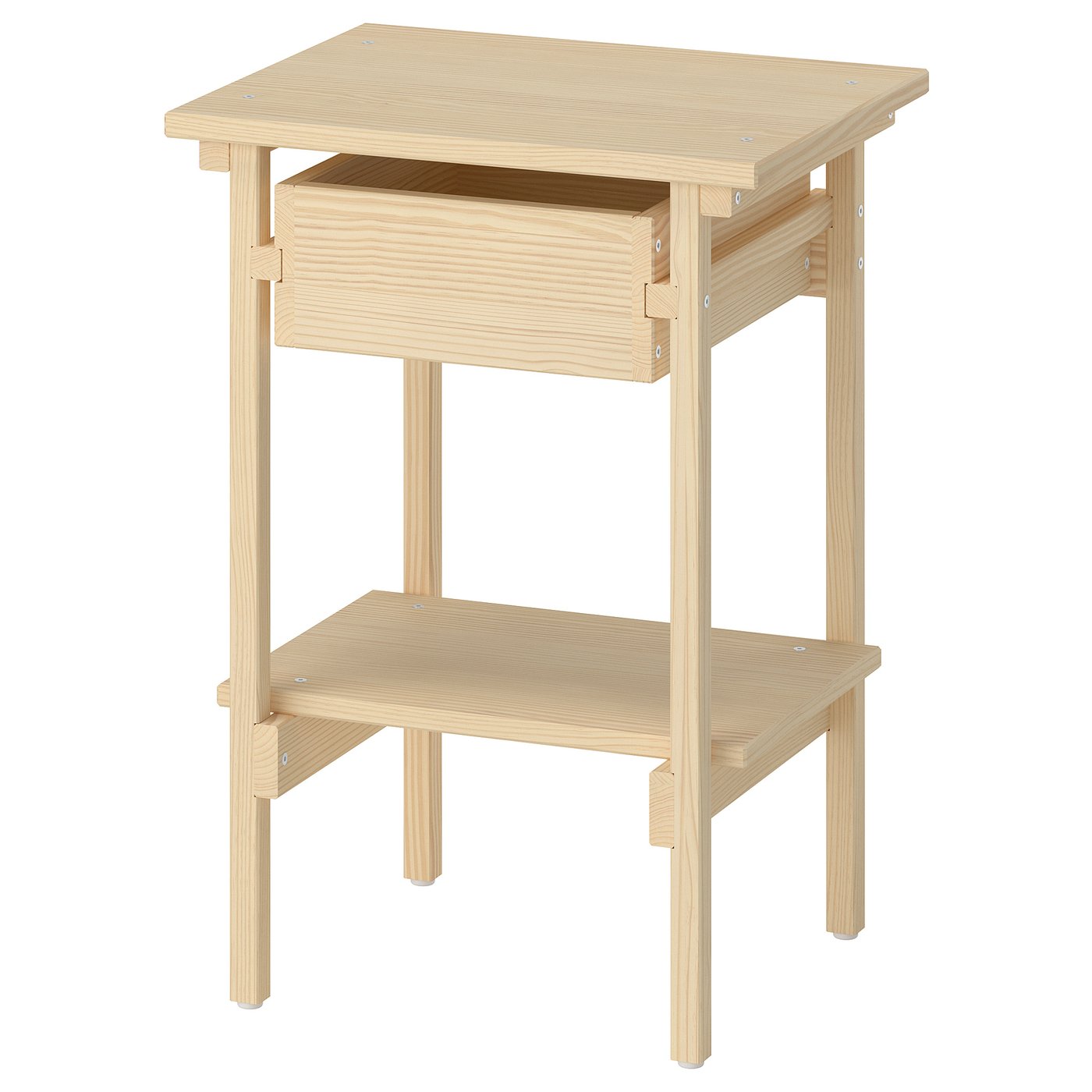 KRONÖREN Bedside table - pine 39x32x55 cm