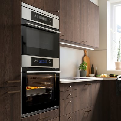 KULINARISK Forced air oven w pyrolytic funct, IKEA 700 stainless steel