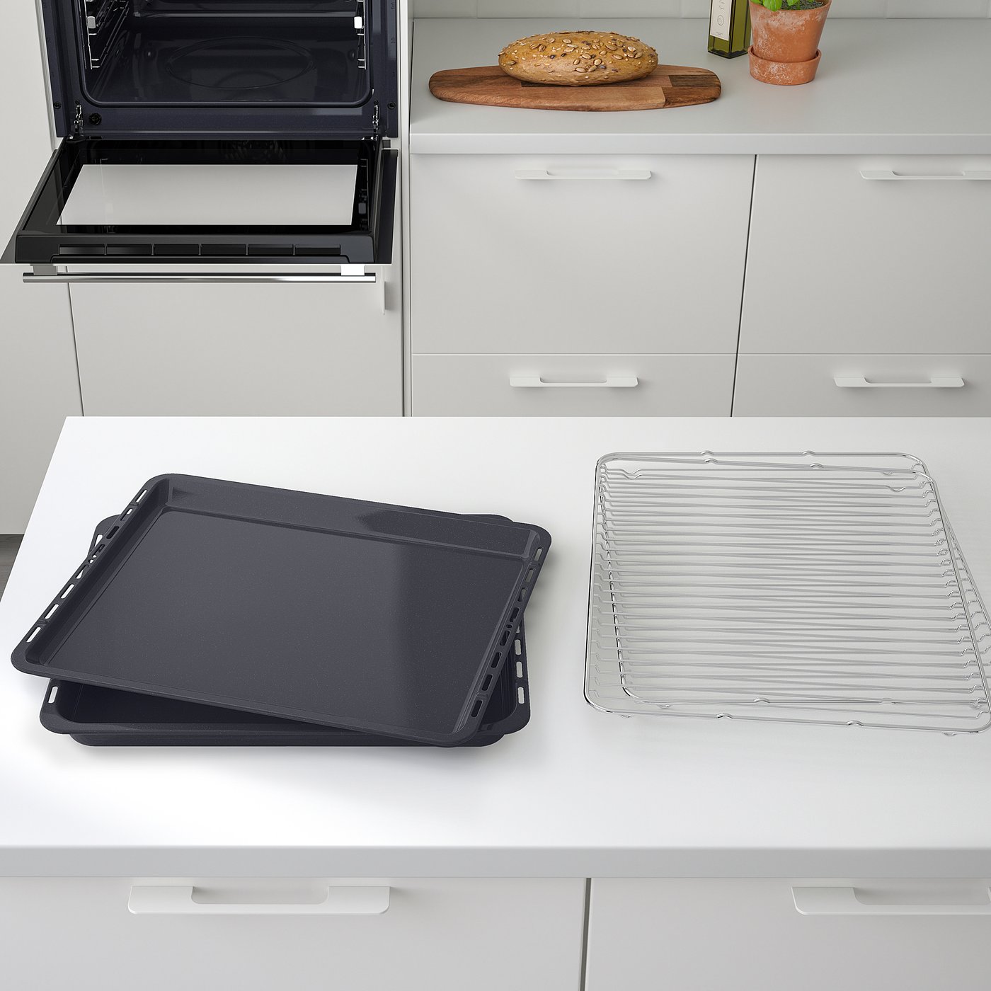KULINARISK Forced air oven w steam function, stainless steel - IKEA