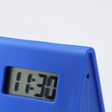 KUPONG Alarm clock, bright blue, 7x6 cm