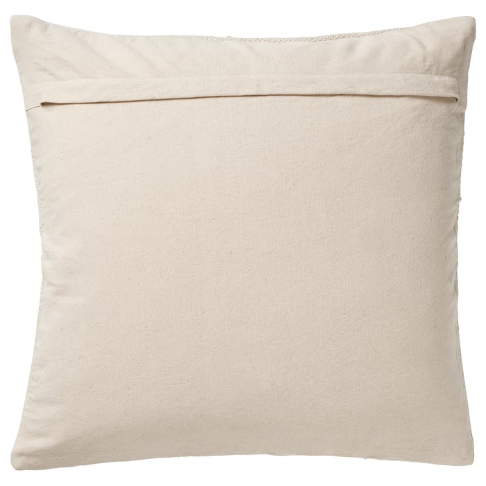 KUSTFLY cushion cover, beige/black, 50x50 cm IKEA