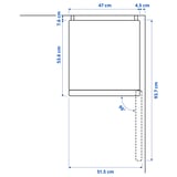 LAGAN Fridge/freezer, freestanding/white, 115/59 l