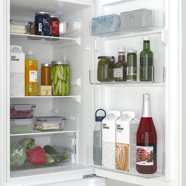 LAGAN Fridge/freezer, freestanding/white, 115/59 l
