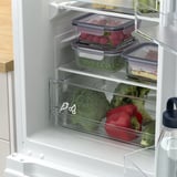 LAGAN Fridge/freezer, freestanding/white, 115/59 l