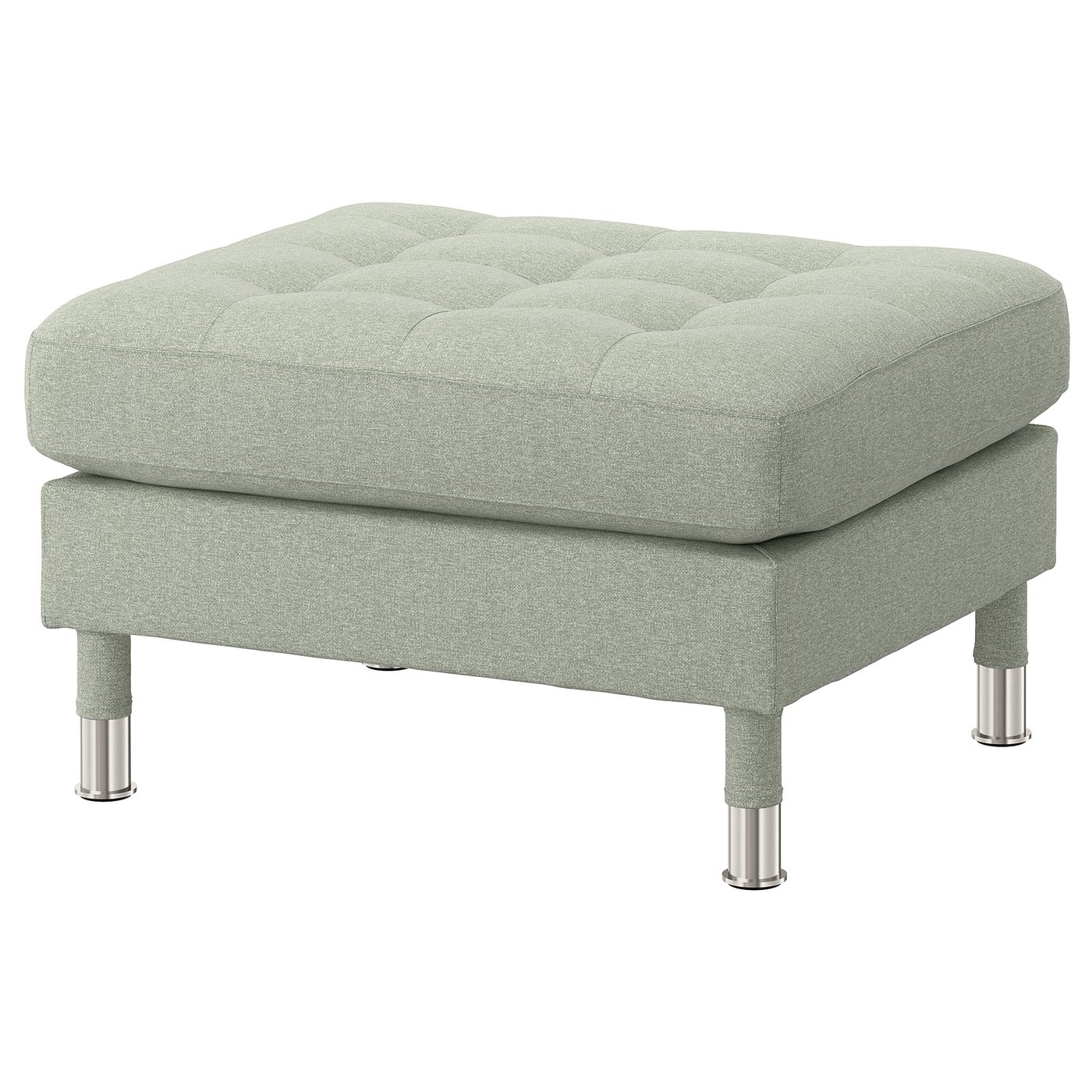 LANDSKRONA footstool, Gunnared light green/metal IKEA