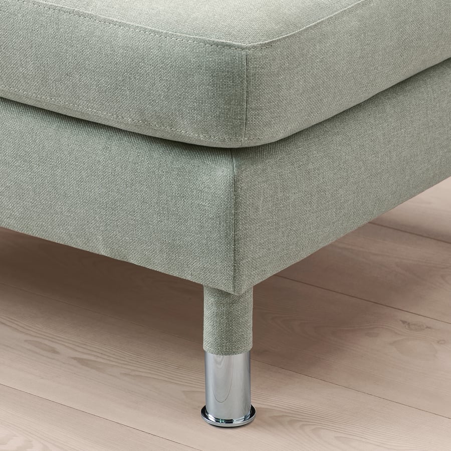 LANDSKRONA footstool, Gunnared light green/metal IKEA