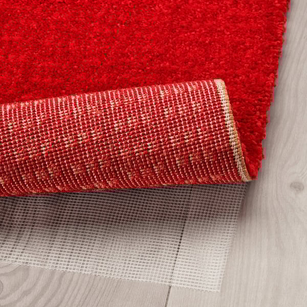 LANGSTED Rug, low pile, red IKEA