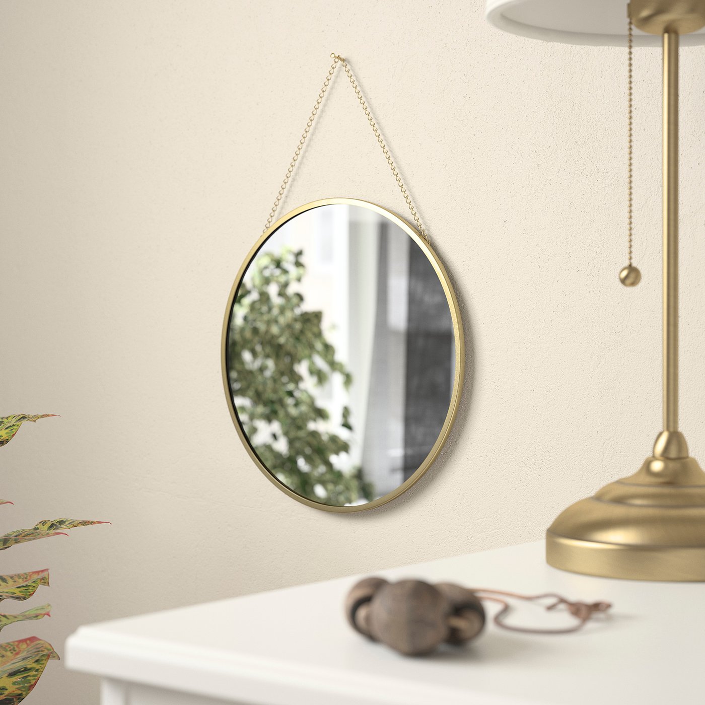 Round Mirrors Available in Black, Gold, White & Silver IKEA