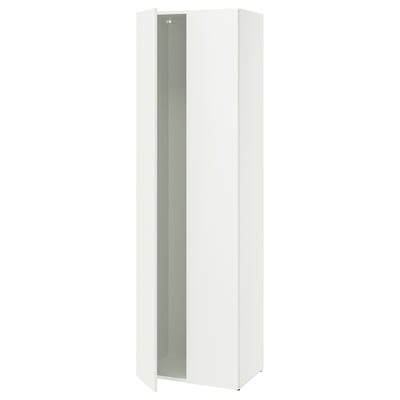 A white LASTARE cabinet with a single door. Its tall, rectangular, and has a plain design.