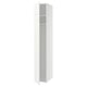 Sleek white LASTARE wardrobe, tall rectangle with shelves and adjustable feet.