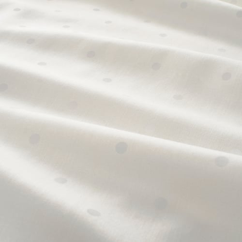 LENAST cot skirt, dotted/white, 70x132 cm IKEA