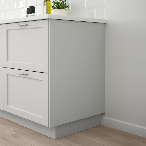 LERHYTTAN Cover panel, light grey, 91.4x243.8 cm