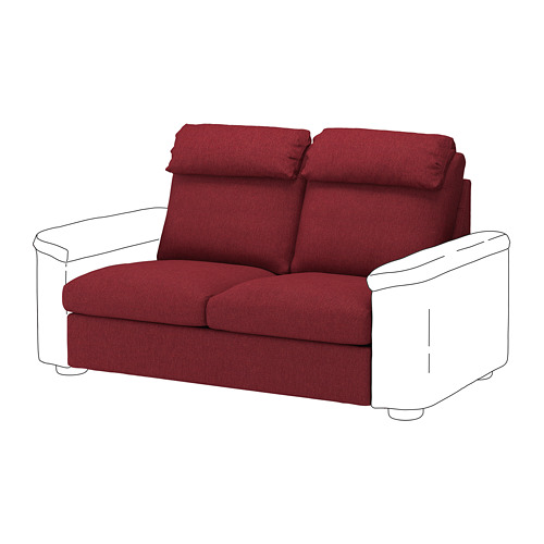 Lidhult 2 Seat Sofa Bed Section Lejde Red Brown Ikea
